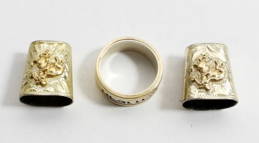 STERLING & 10k GOLD MENS LOT