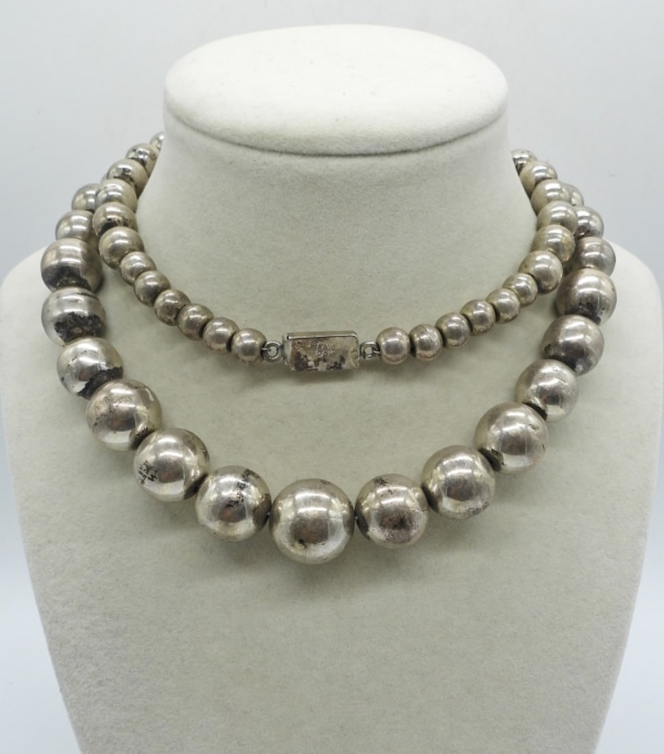STERLING BEADED NECKLACE (1 of 2)
