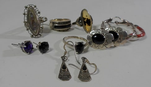 SOUTHWEST STERLING JEWELRY LOT