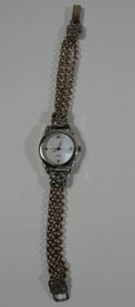 QUARTZ WATCH with STERLING CHAIN BAND