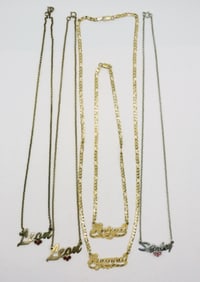 (5) 925 Name Necklaces
