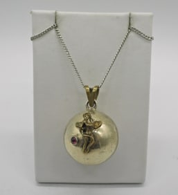STERLING ANGEL HARMONY BALL NECKLACE
