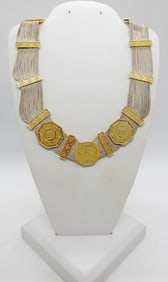 STERLING TWO TONE NECKLACE
