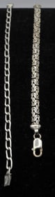 2CT MENS STERLING SILVER BRACELETS
