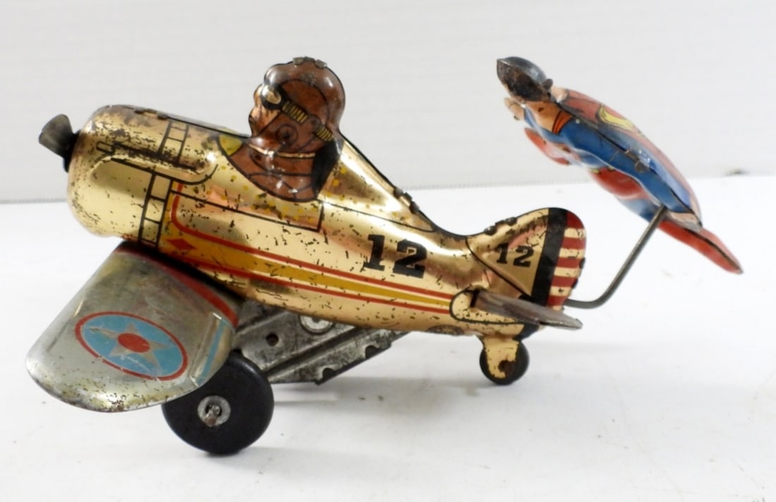 MARX TIN LITHO FLIP-OVER PLANE 1940s/50s (1 of 5)
