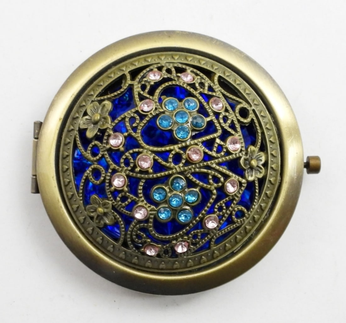 LADIES DOUBLE SIDE COMPACT MIRROR (1 of 3)