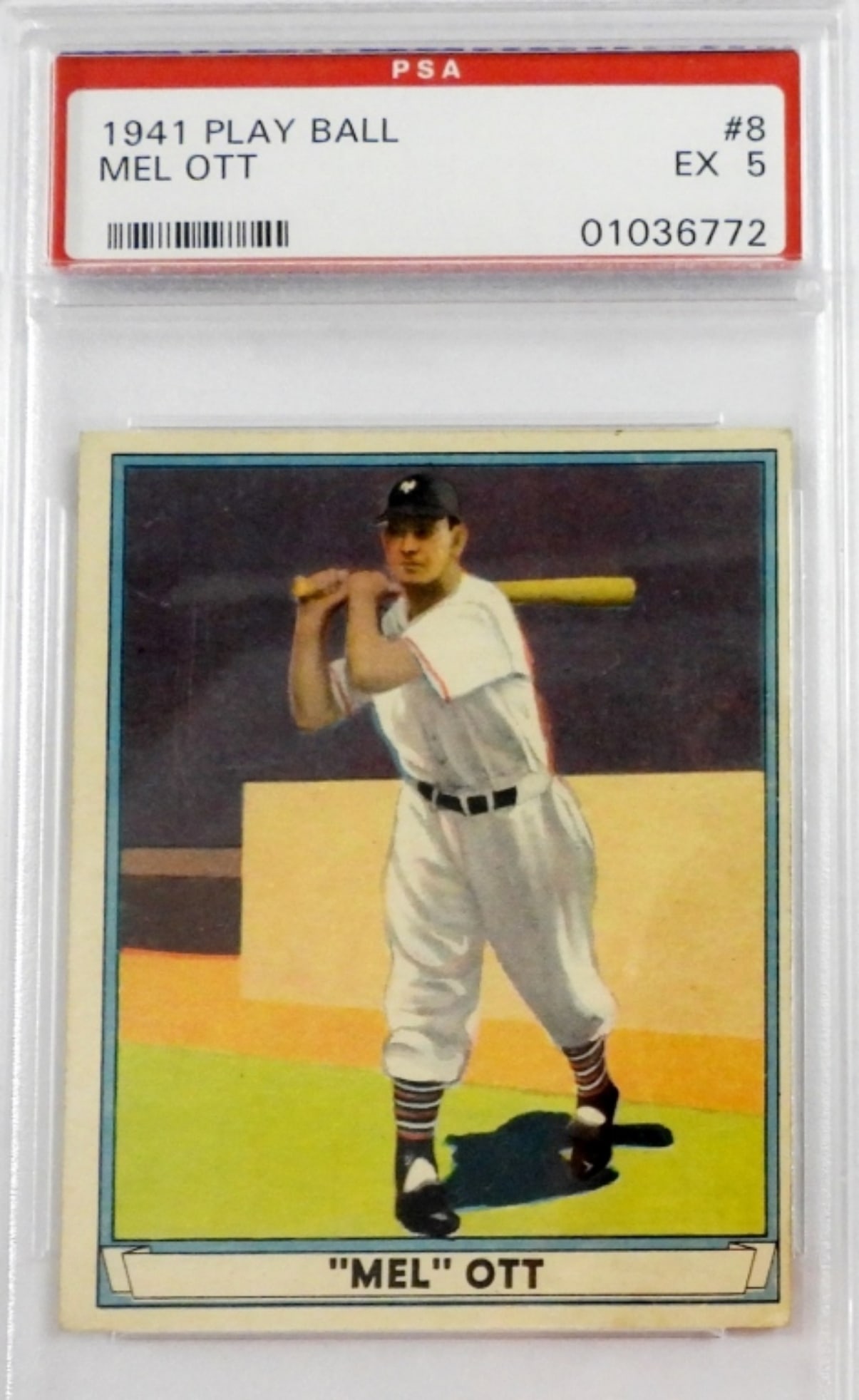 1941 PLAY BALL #8 MEL OTT PSA 5 (1 of 2)