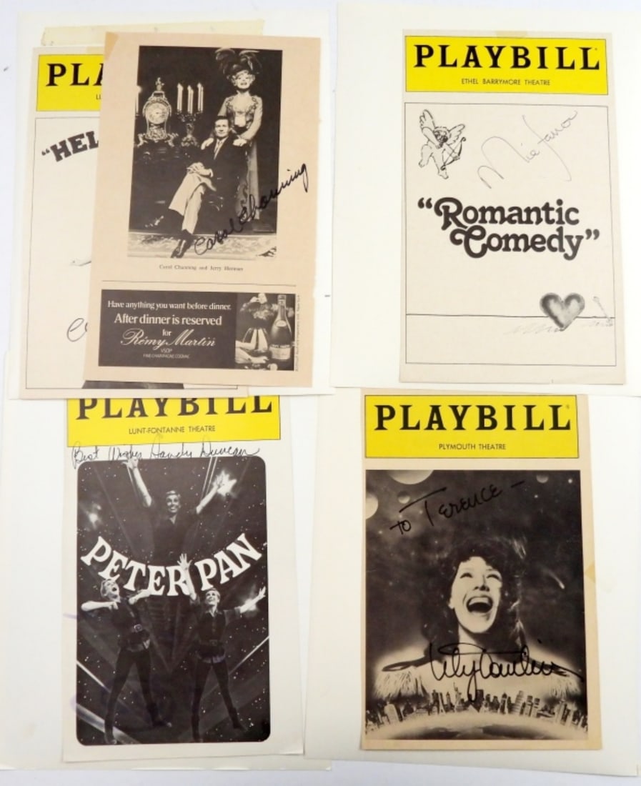 25 VINTAGE SIGNED PLAYBILL COVERS (1 of 3)