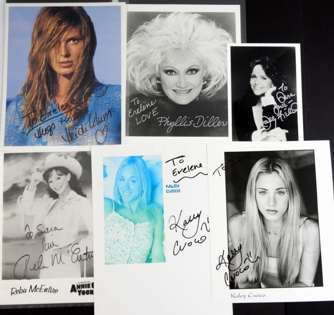(6) AUTOGRAPHED LADIES OF HOLLYWOOD (1 of 4)