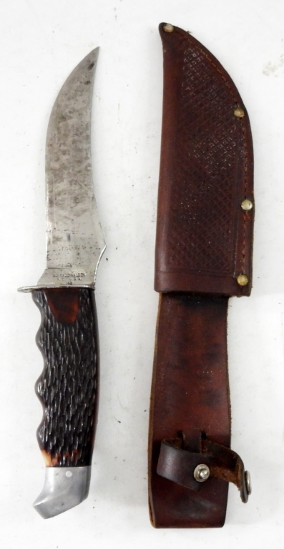 SCHRADE WALDEN 148 STRAIGHT KNIFE 9" (1 of 3)