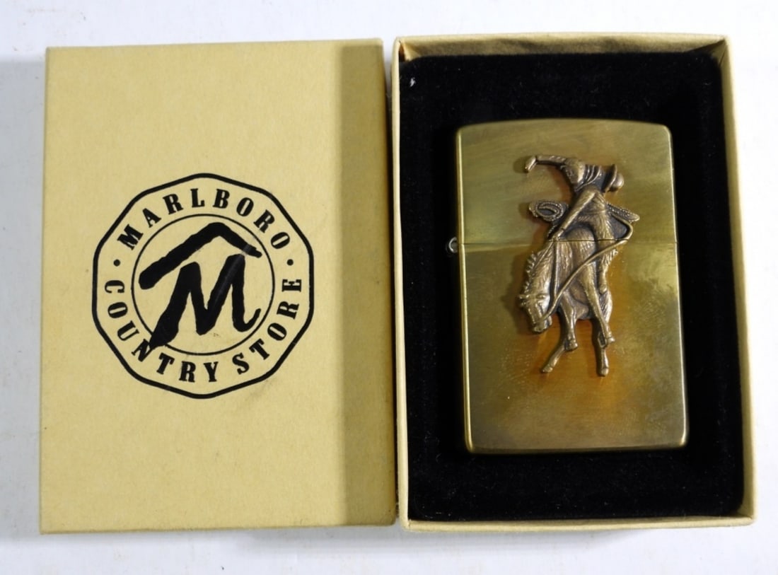 1994 SEALED BRASS BUCKING BRONCO ZIPPO (1 of 3)