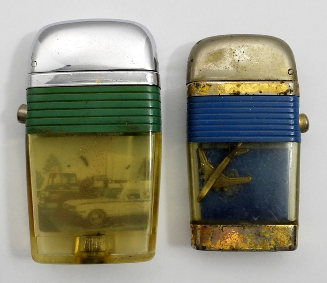 (2) VINTAGE FLIP-TOP POCKET LIGHTERS (1 of 4)