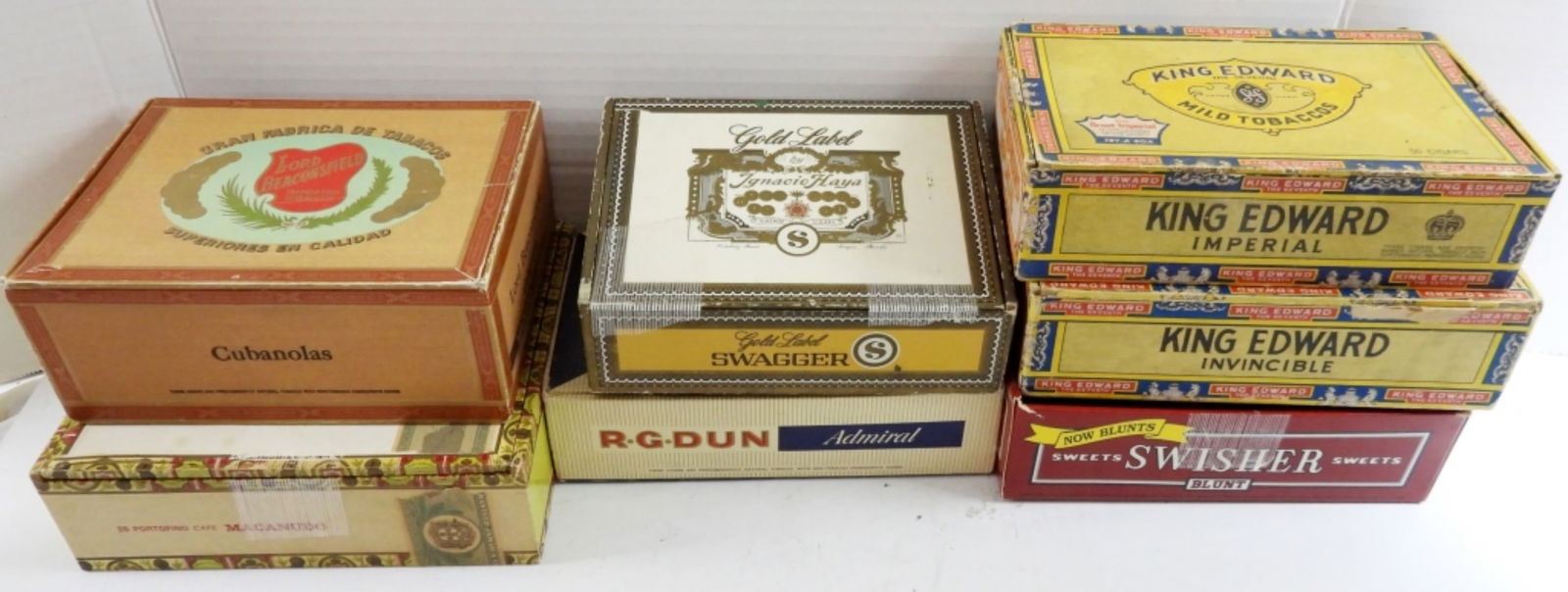 (7) VTG CIGARETTE / CIGAR BOX LOT (1 of 4)
