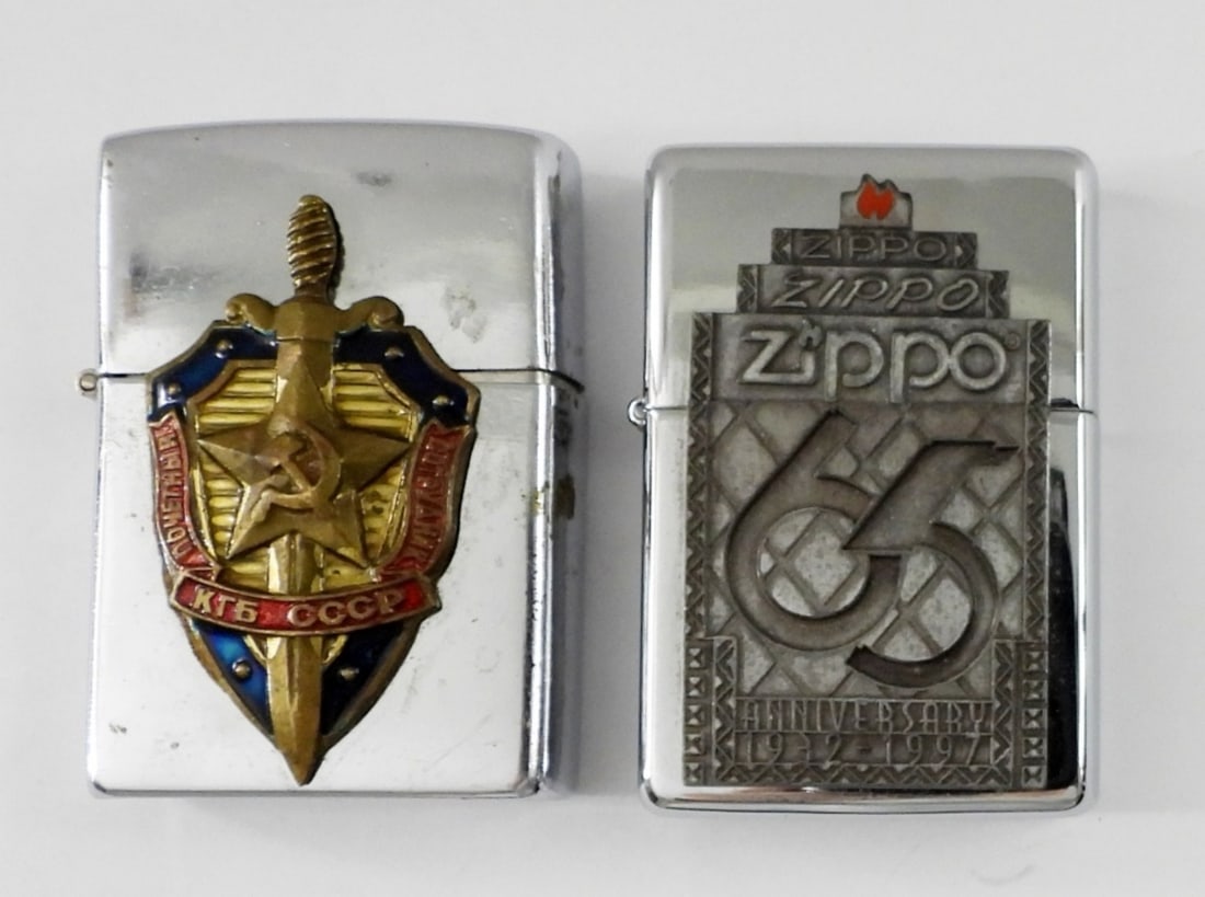 2 VINTAGE 1997 ZIPPO LIGHTERS (1 of 4)