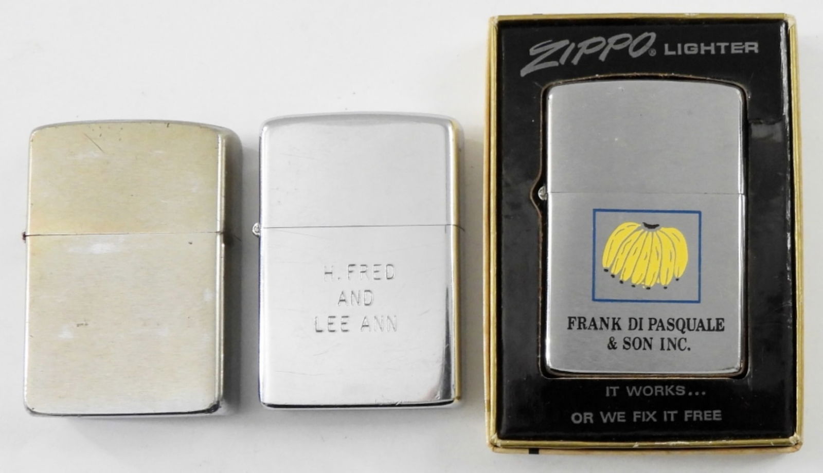 3 1970"S VINTAGE ZIPPO LIGHTERS (1 of 4)