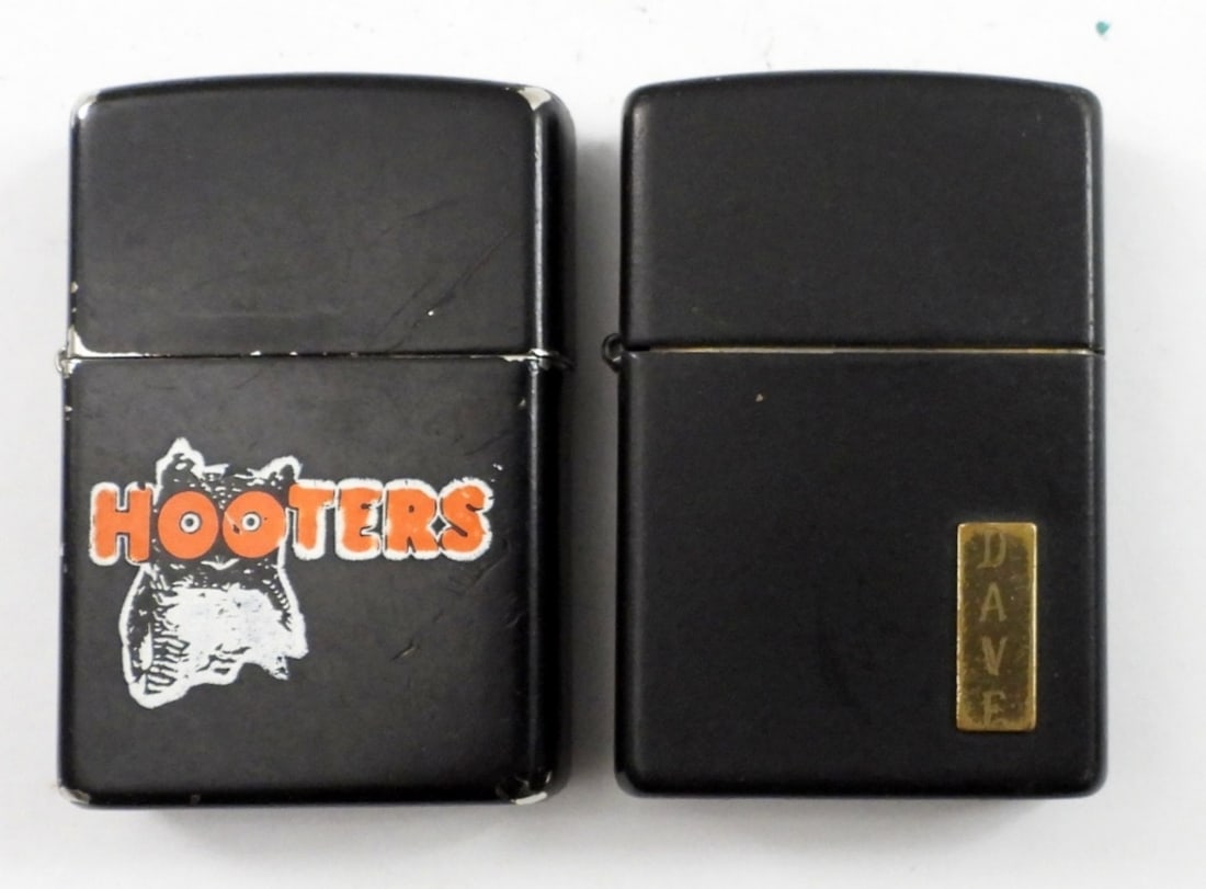 (2) BLACK ZIPPO LIGHTERS-FIRED (1 of 4)