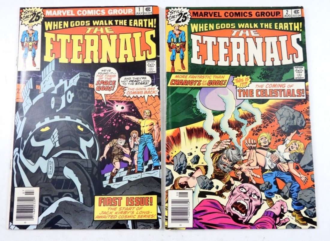 (2) VINTAGE MARVEL COMICS THE ETERNALS (1 of 3)