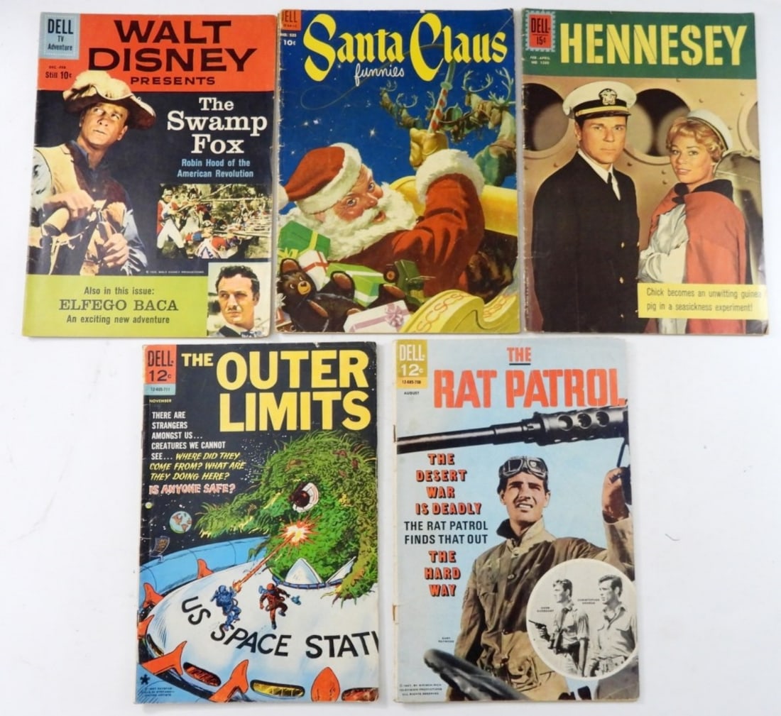 (5) DELL 10c 12c 15c COMIC BOOK LOT (1 of 2)