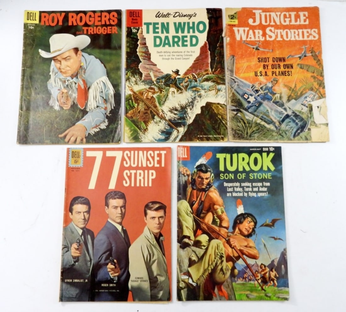 (5) DELL 10c 12c 15c COMIC BOOK LOT (1 of 2)