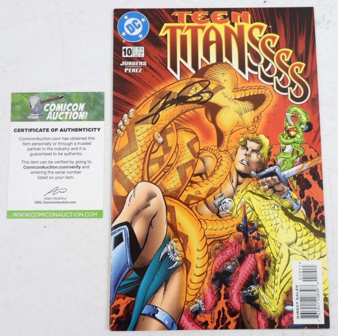 GEORGE PEREZ SIGNED TEEN TITANS (1 of 3)