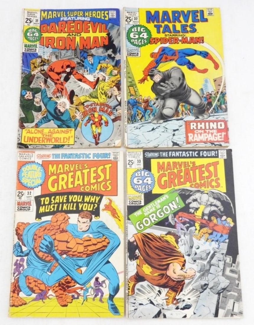 (4) MARVEL BIG 64 PG / DOUBLE FEATURE: ALL DIFFERENT - VG/GOOD