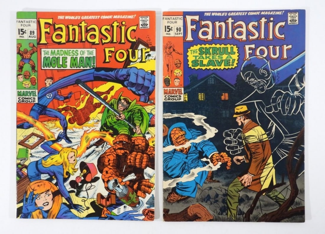 (2) 1969 FANTASTIC FOUR #89 & #90 MARVEL (1 of 3)