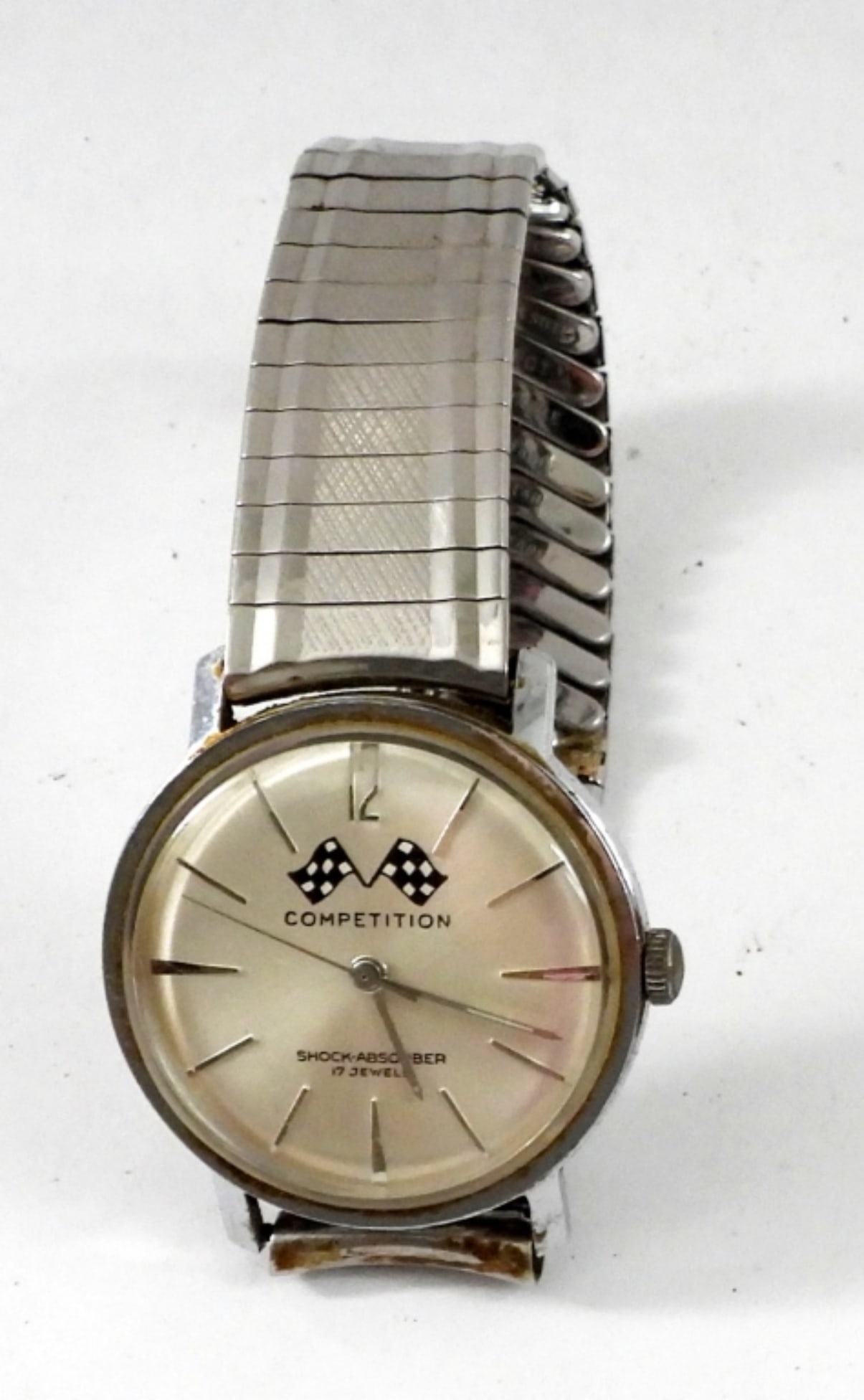 1960s BENRUS COMPETITION 17j WATCH: NICE CONDITION - RUNNING - MANUAL WIND
