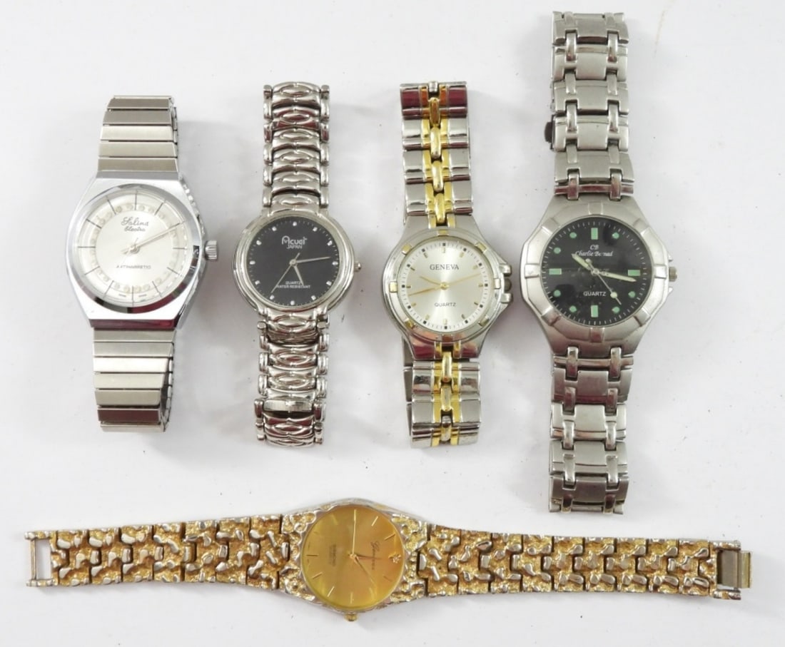 (5) MENS WATCH LOT (1 of 2)
