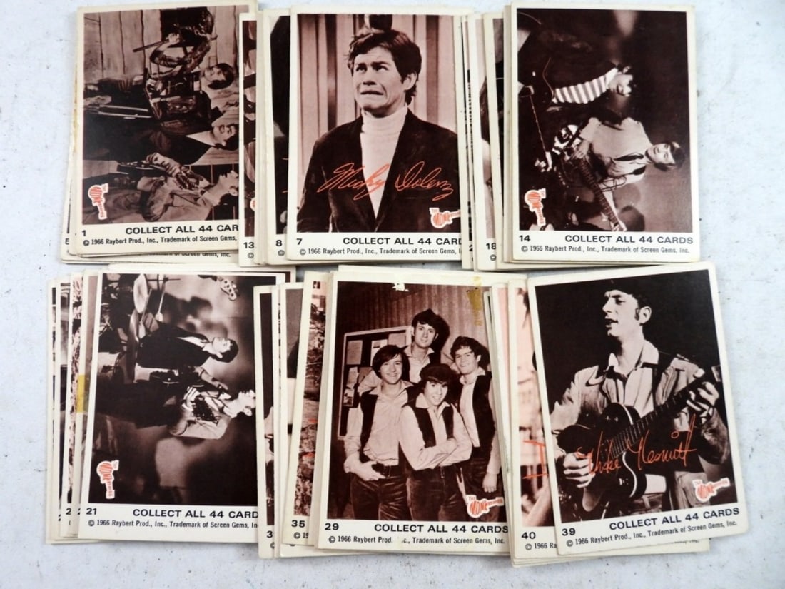 (44) 1966 RAYBERT "MONKEES" CARD LOT (1 of 2)