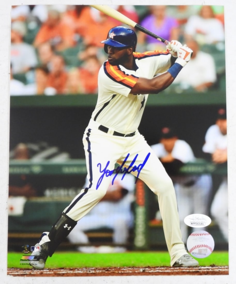 YOURDAN ALVAREZ JSA AUTOGRAPHED PHOTO COA (1 of 2)