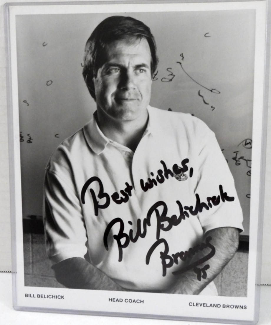 BILL BELICHICK SIGNED PHOTO (1 of 2)