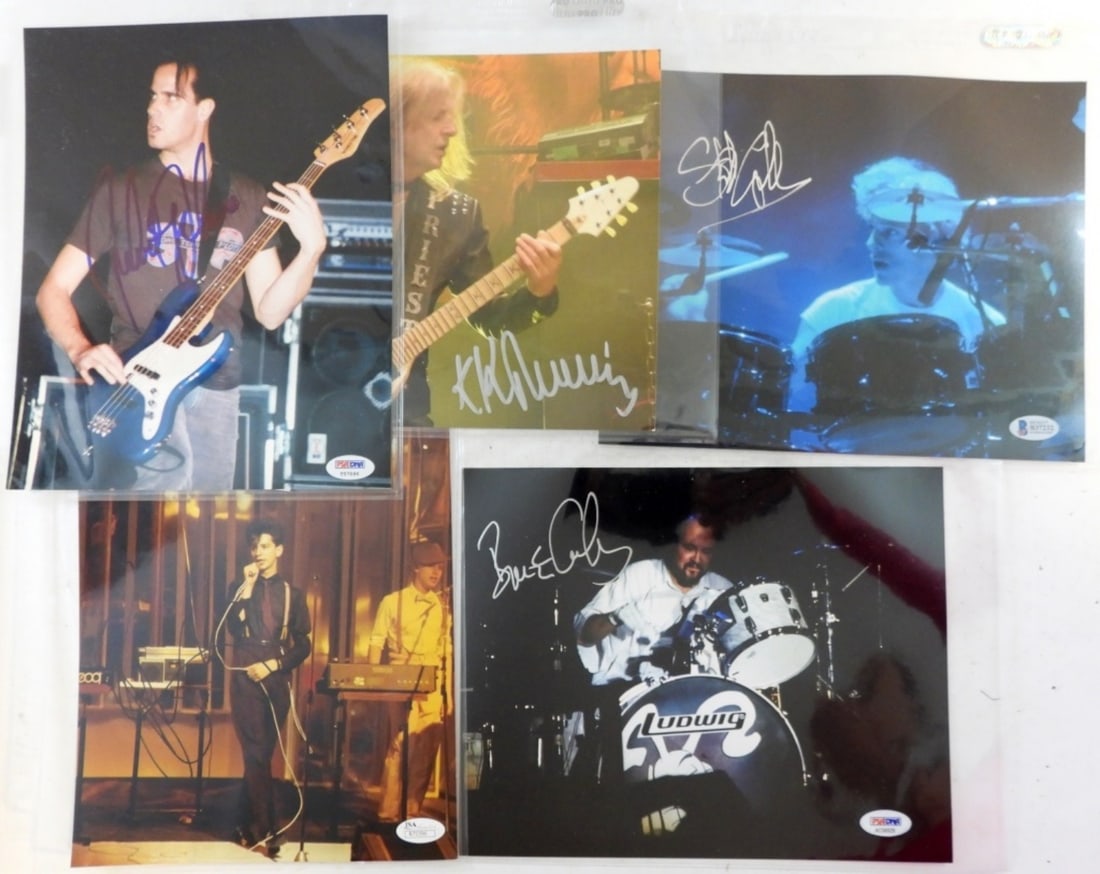 (5) ROCK LEGEND AUTOGRAPHS-COA's (1 of 2)