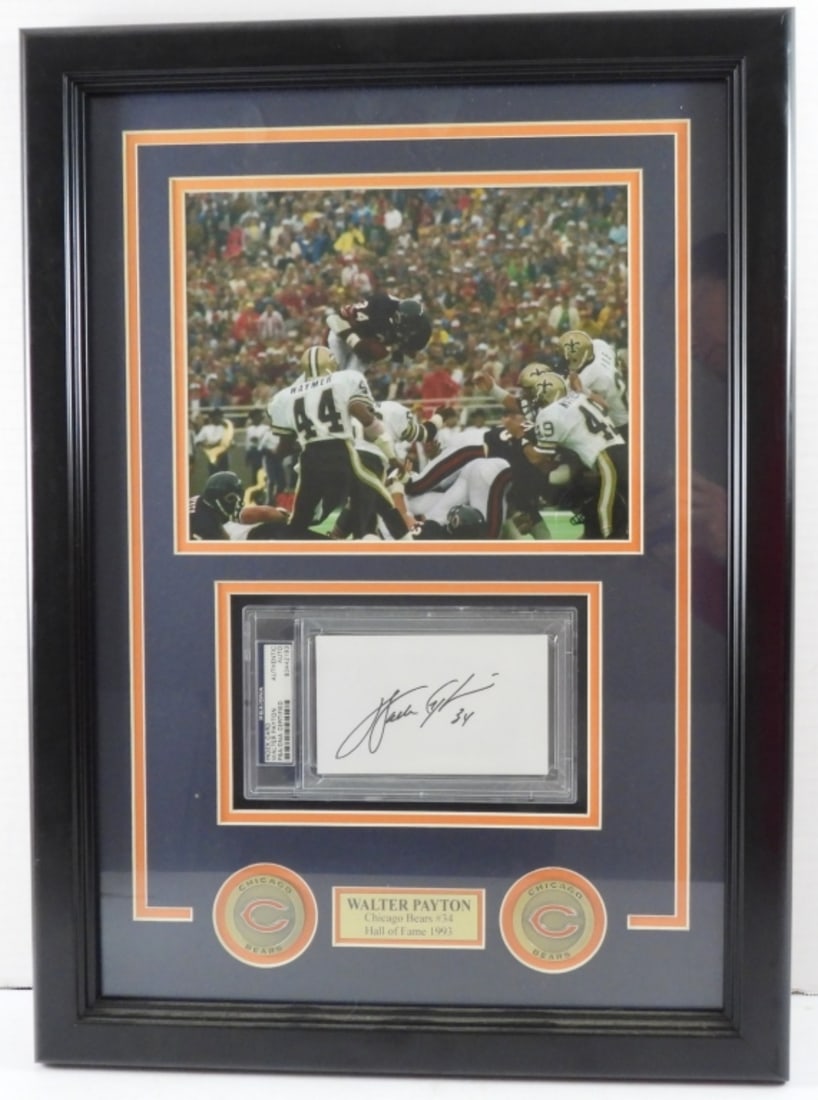 WALTER PAYTON SIGNED PSA/DNA INDEX CD (1 of 2)