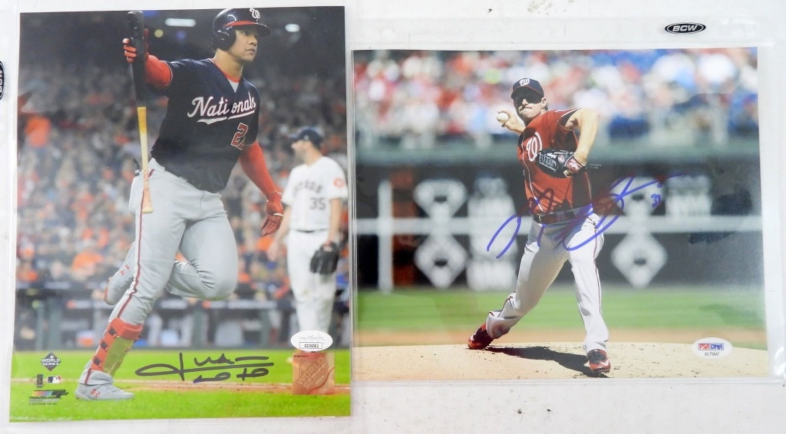 NATIONALS,JUAN SOTO &MAX SCHERZER  W/COA (1 of 2)