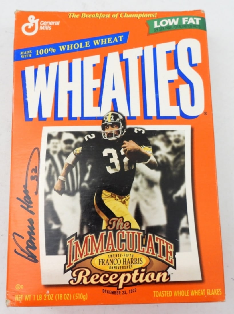 FRANCO HARRIS SIGNED WHEATIES BOX (1 of 2)