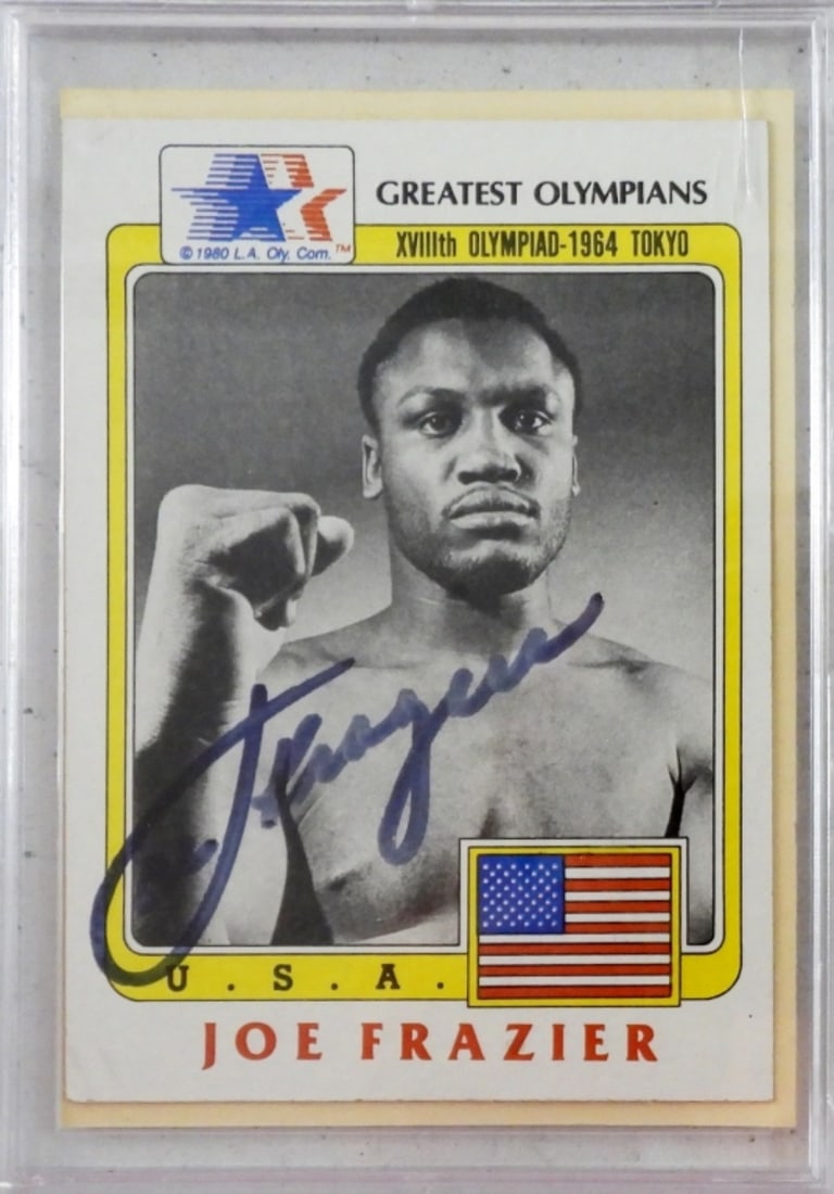 JOE FRAZIER SIGNED CARD (1 of 2)