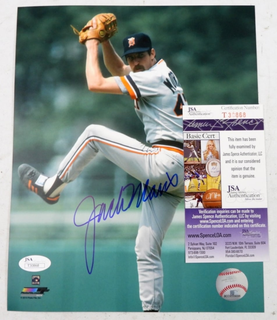 JACK MORRIS SIGNED 8X10 w/COA (1 of 2)