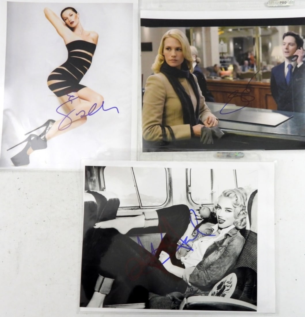 (3) WOMEN OF HOLLYWOOD SIGNED COA PHOTOS (1 of 2)