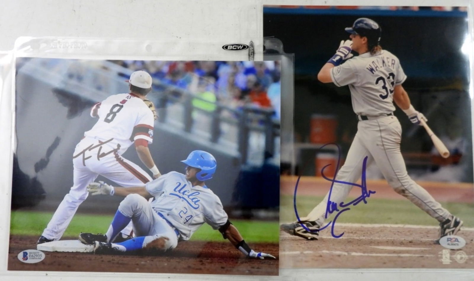 (2)MLB AUTOGRAPH 8X10 w/COA (1 of 2)