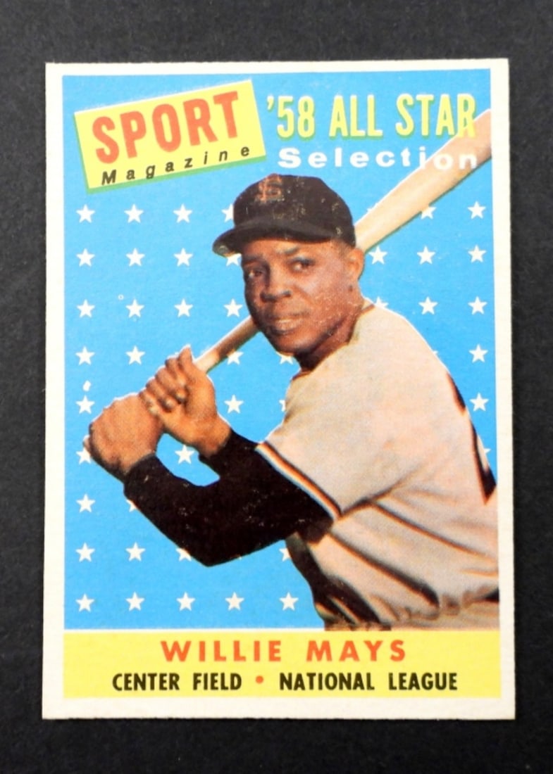 1958 TOPPS WILLIE MAYS #486 (EXMT): 1958 TOPPS# 486 WILLIE MAYS ALL STAR ( EXMT )