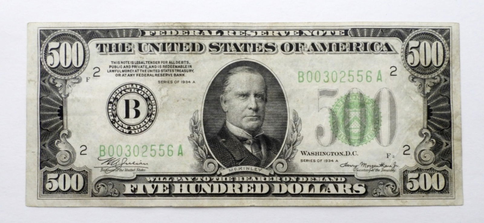 1934A $500 FEDERAL RESERVE NOTE (1 of 2)