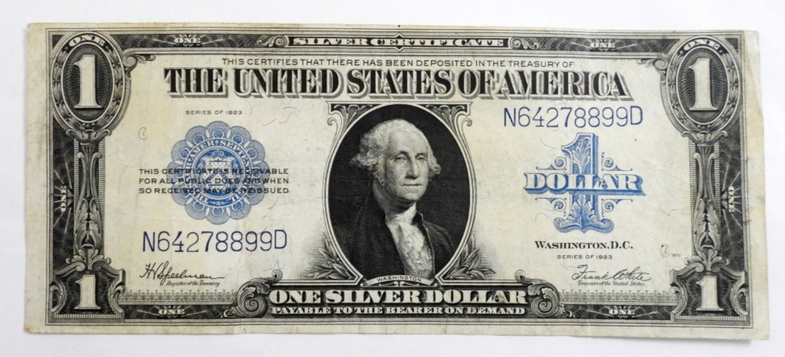 1923 $1 SILVER CERTIFICATE NICE CIRC (1 of 2)