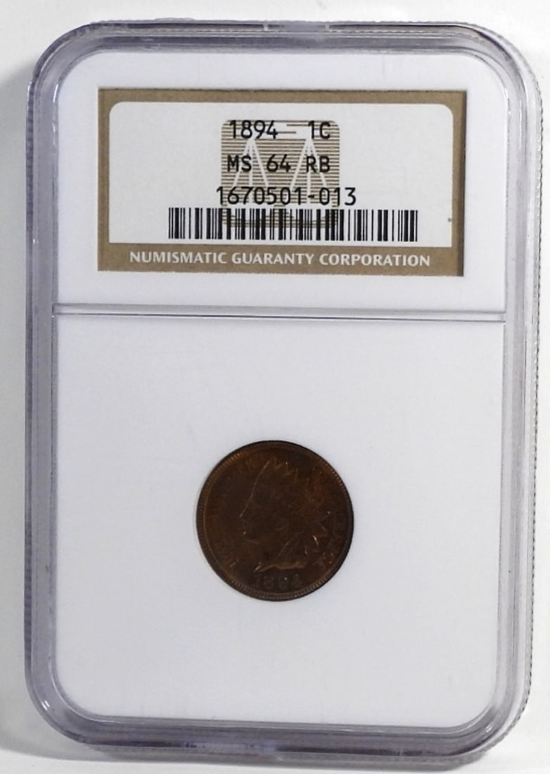 1894 INDIAN HEAD CENT NGC MS 64 RB (1 of 2)