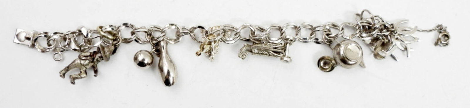 VINTAGE STERLING CHARM BRACELET (1 of 2)