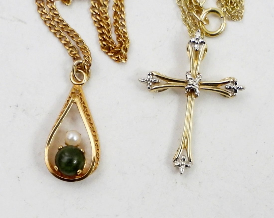 (2) PETITE GOLD FILLED NECKLACES (1 of 2)