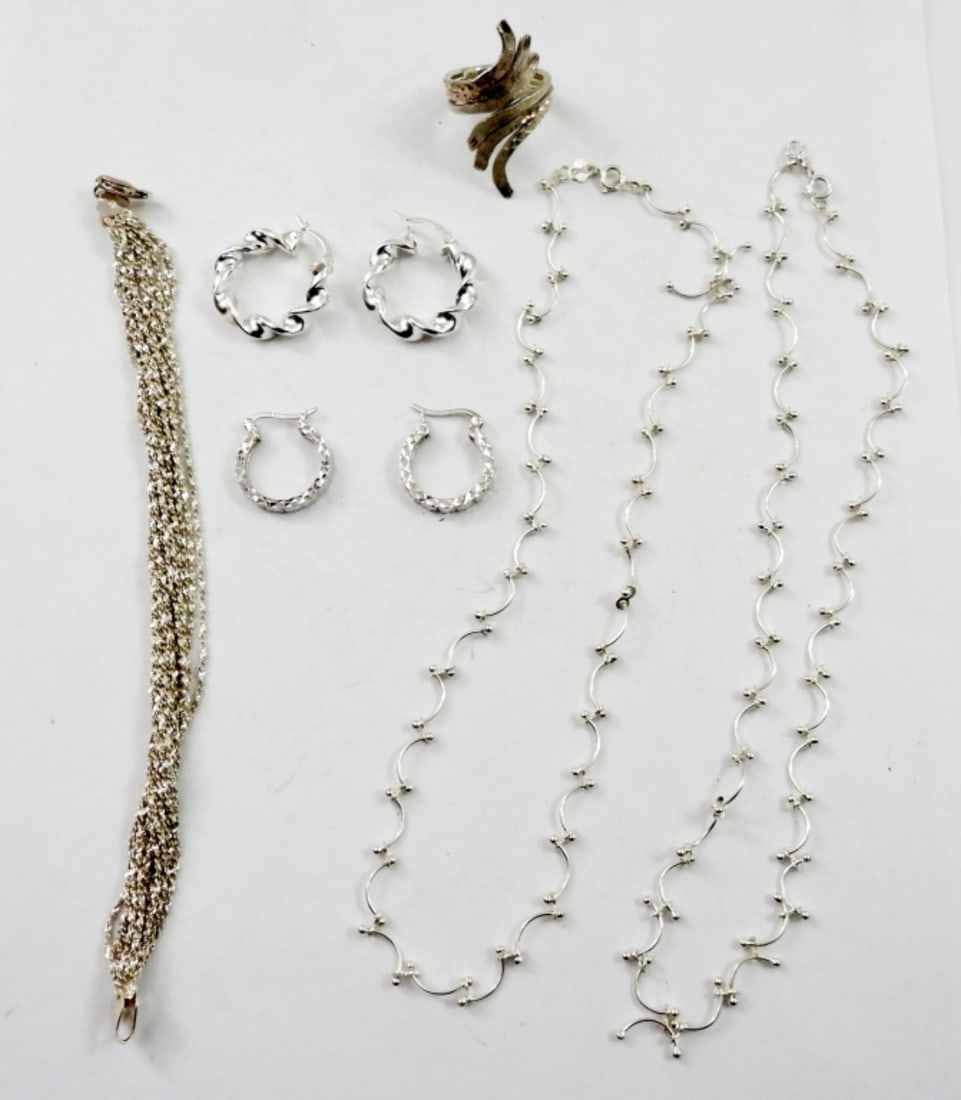 BRIGHT STERLING JEWELRY LOT - PRETTY! (1 of 4)
