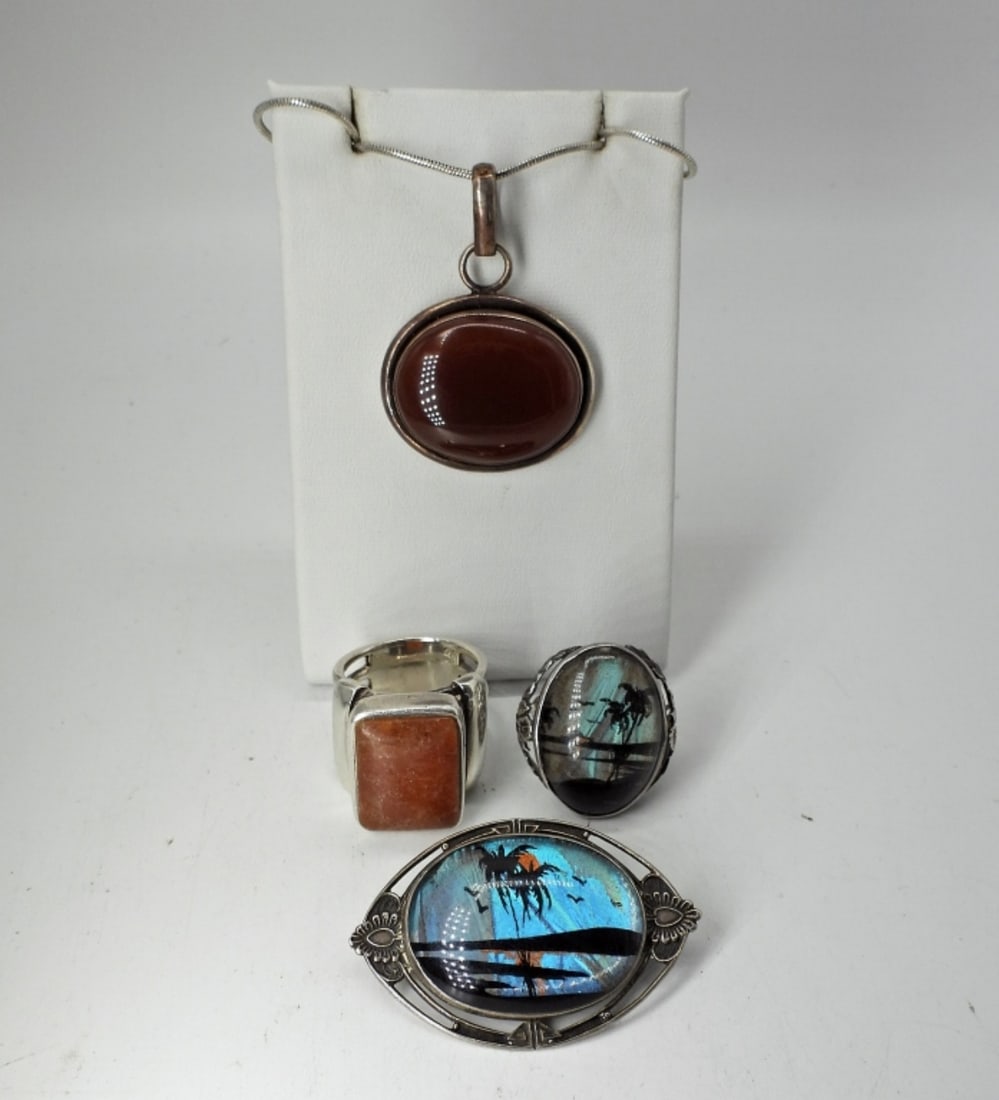 PAINTED BUTTERFLY WING 925 SET & MORE (1 of 5)