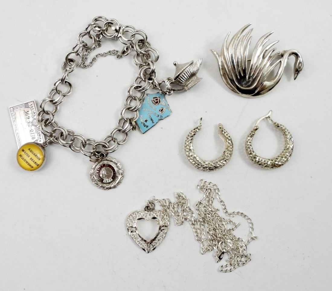 STERLING CHARM BRACEKET& MORE (1 of 2)