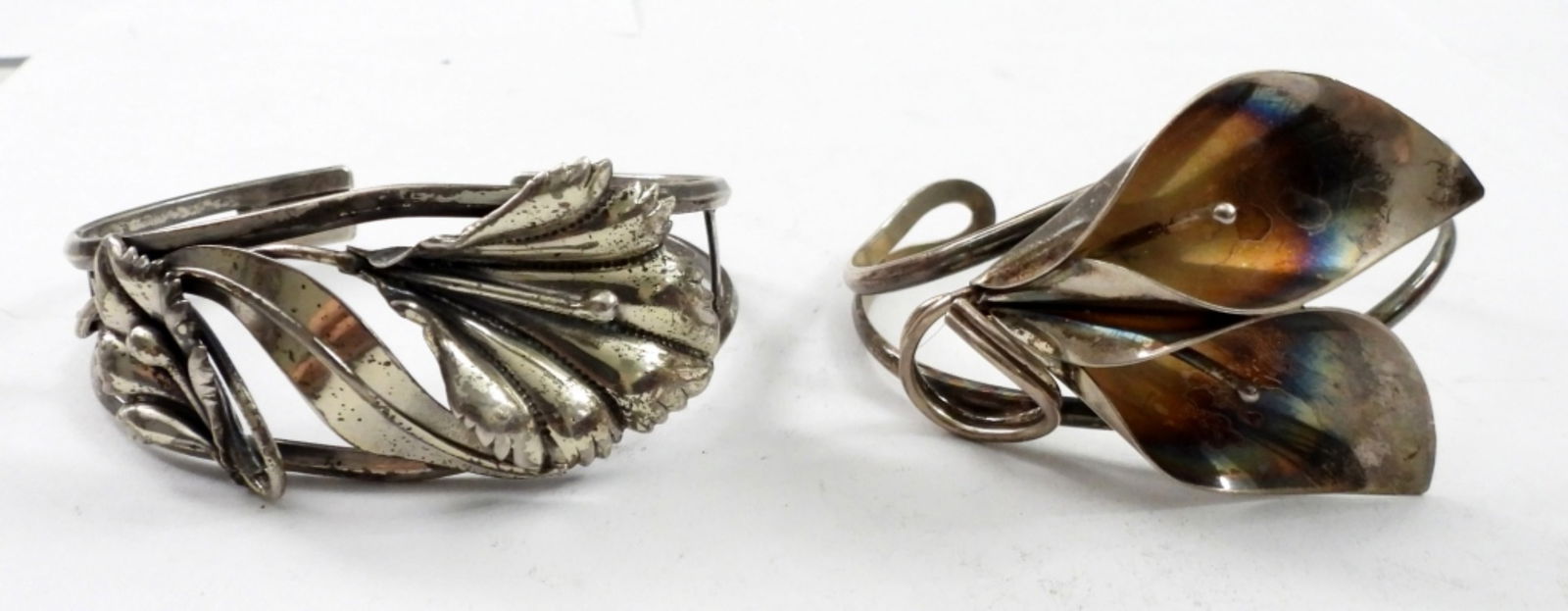 (2) STERLING CUFF BRACELETS (1 of 2)