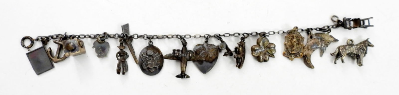 VINTAGE STERLING CHARM BRACELET (1 of 2)